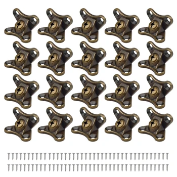 Y1UD 20 Db Cink Ötvözet Pillangó Sarokban Kód Cserélhető Sarok Fém Merevítő derékszögben Zárójelben Bútorok Tartós Hardver